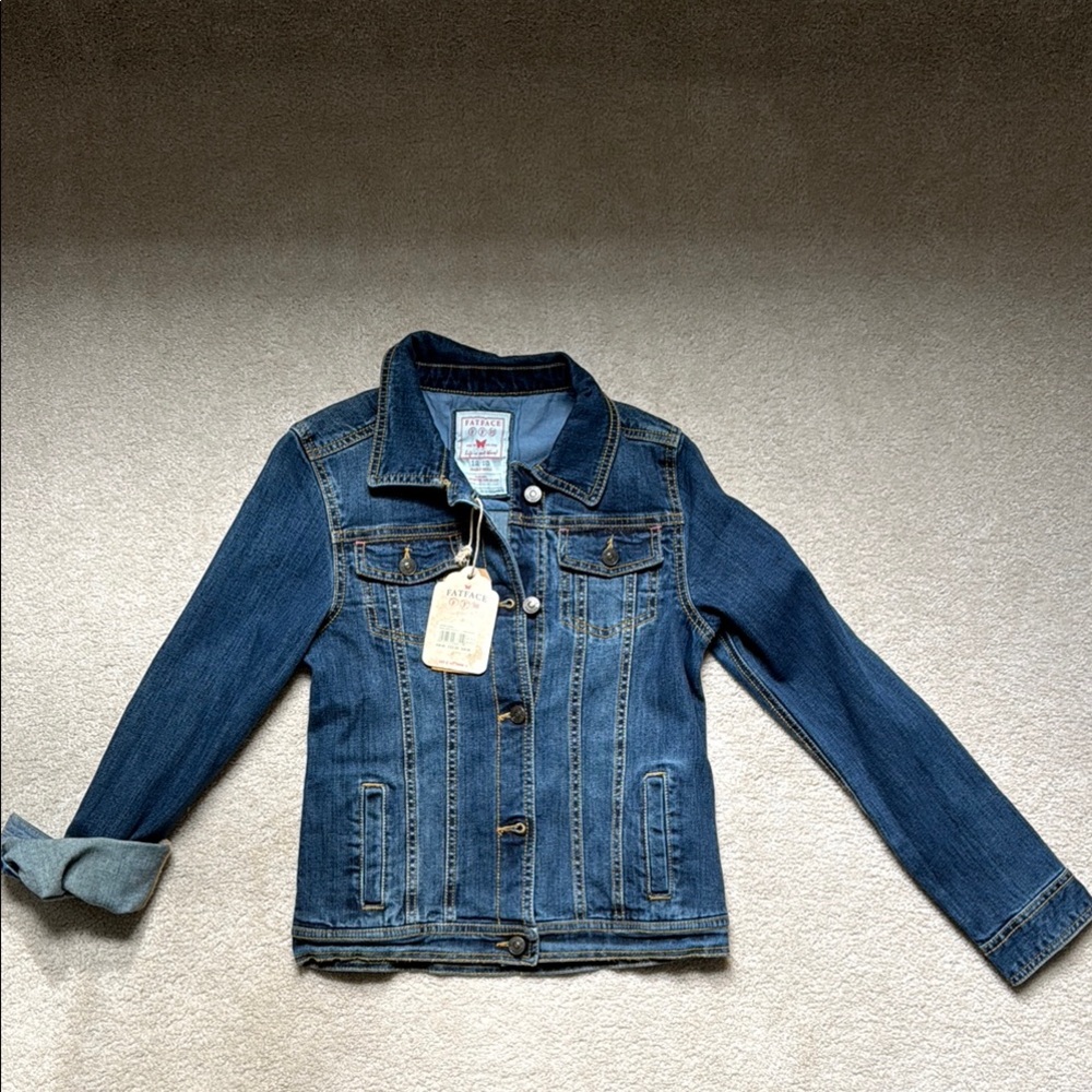 Fat Face Blue Jean Jacket Classic Denim Style